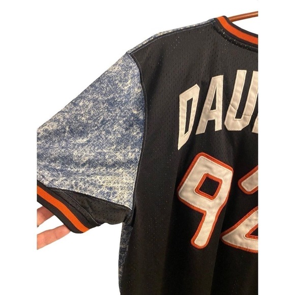 Vintage Lemar and Dauley 92 Blue, White and Orange V Neck Jersey Mens L - Picture 6 of 12